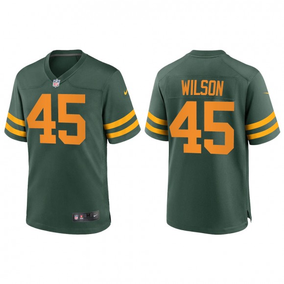 Men's Green Bay Packers Eric Wilson Green Alternate Game Jersey