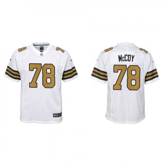 Erik McCoy youth New Orleans Saints White Alternate Game Jersey