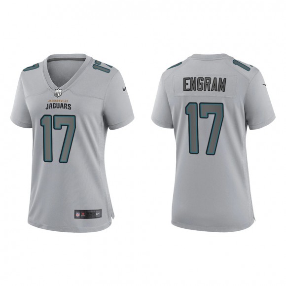 Evan Engram Women's Jacksonville Jaguars Gray Atmosphere Fashion Game Jersey