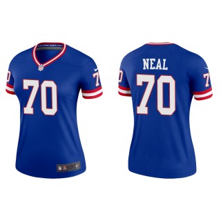 Evan Neal Women's New York Giants Royal Classic Legend Jersey