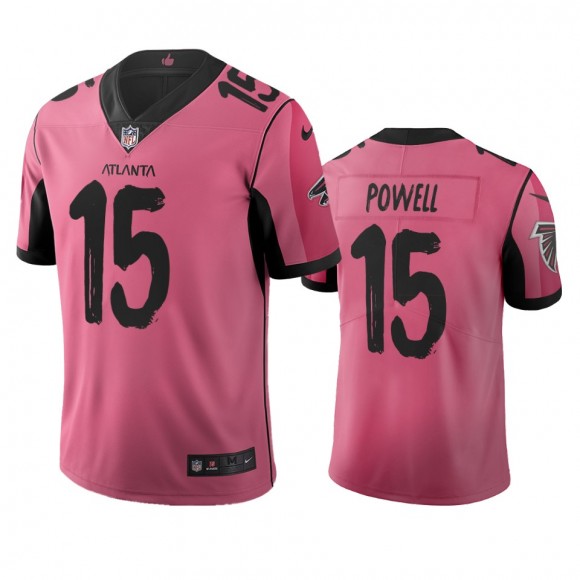 Atlanta Falcons Brandon Powell Pink City Edition Vapor Limited Jersey