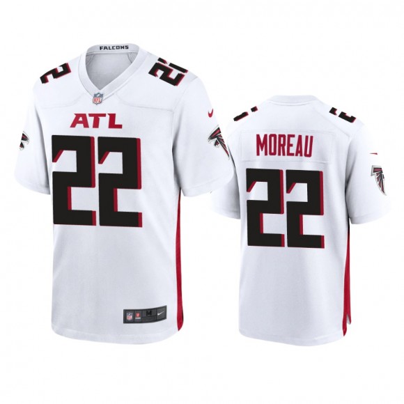 Atlanta Falcons Fabian Moreau White Game Jersey