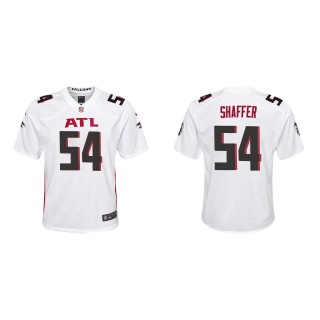 Youth Justin Shaffer Falcons White Game Jersey