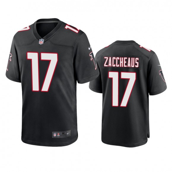 Atlanta Falcons Olamide Zaccheaus Black Throwback Game Jersey