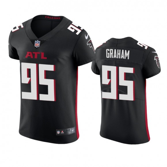 Atlanta Falcons Ta'Quon Graham Black Vapor Elite Jersey - Men's