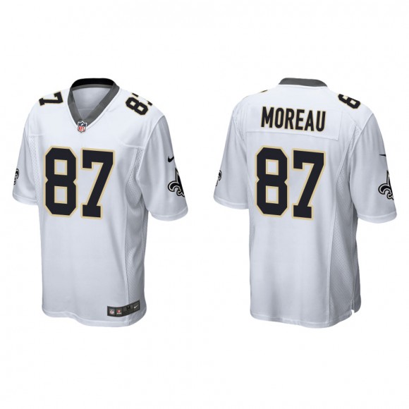 Saints Foster Moreau White Game Jersey