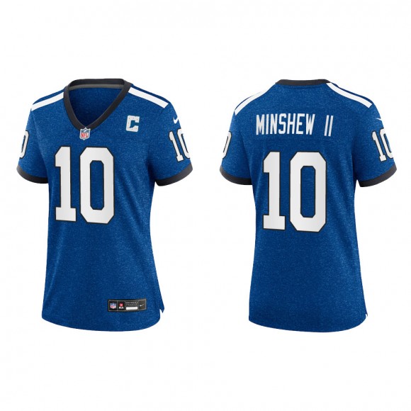 Gardner Minshew II Women Indianapolis Colts Royal Indiana Nights Game Jersey