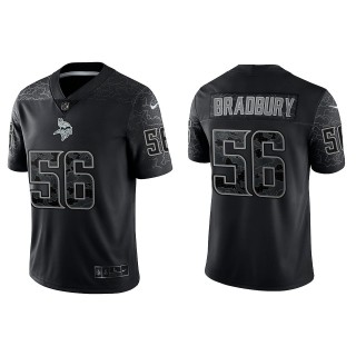 Garrett Bradbury Minnesota Vikings Black Reflective Limited Jersey