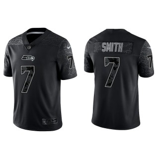 Geno Smith Seattle Seahawks Black Reflective Limited Jersey
