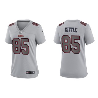 George Kittle Women's San Francisco 49ers Gray Atmosphere Fashion Game Jersey