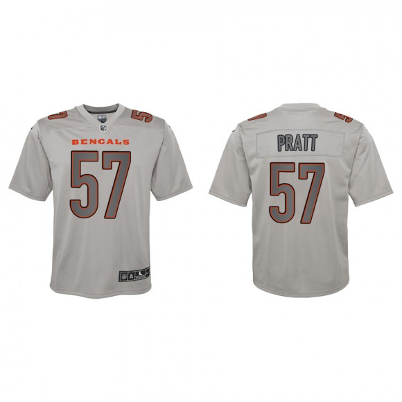 Germaine Pratt Youth Cincinnati Bengals Gray Atmosphere Game Jersey