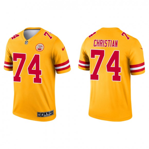 Men's Kansas City Chiefs Geron Christian Yellow Inverted Legend Jersey