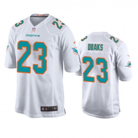 Miami Dolphins Gerrid Doaks White Game Jersey