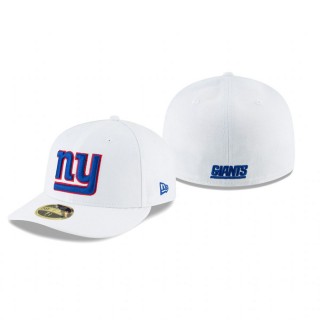 New York Giants White Omaha Low Profile 59FIFTY Hat