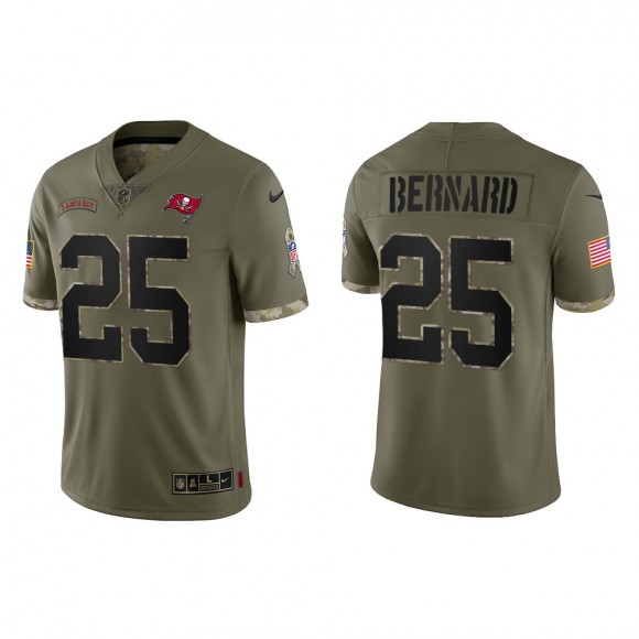 Giovani Bernard Tampa Bay Buccaneers Olive 2022 Salute To Service Limited Jersey