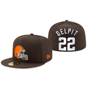Cleveland Browns Grant Delpit Brown Omaha 59FIFTY Fitted Hat
