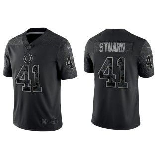 Grant Stuard Indianapolis Colts Black Reflective Limited Jersey