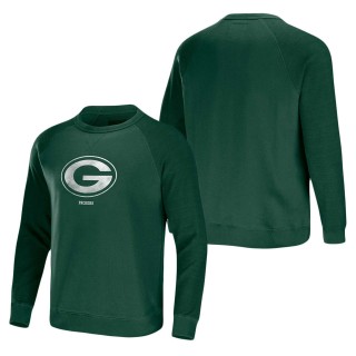 Men's Green Bay Packers NFL x Darius Rucker Collection by Fanatics Green Raglan Fleece Pullover Sweatshirt