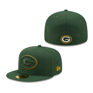 Men's Green Bay Packers New Era Green Elemental 59FIFTY Fitted Hat
