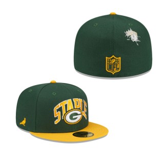 Men's Green Bay Packers Green Gold NFL x Staple Collection 59FIFTY Fitted Hat