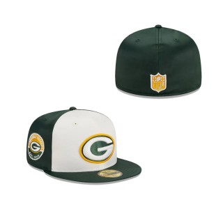 Green Bay Packers Throwback Satin Fitted Hat