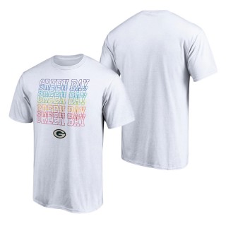 Men's Green Bay Packers White Fanatics Branded City Pride T-Shirt
