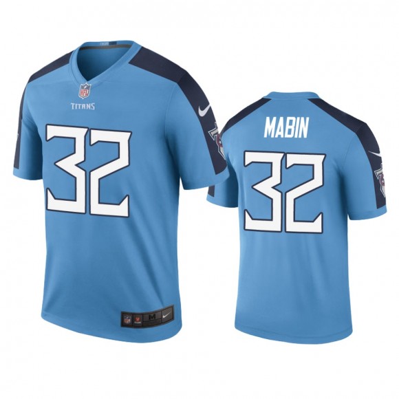 Tennessee Titans Greg Mabin Light Blue Color Rush Legend Jersey