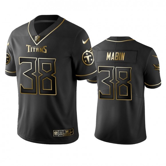 Greg Mabin Titans Black Golden Edition Vapor Limited Jersey