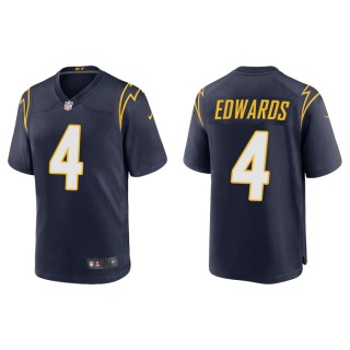 Men's Gus Edwards Chargers Navy Alternate Game Jersey