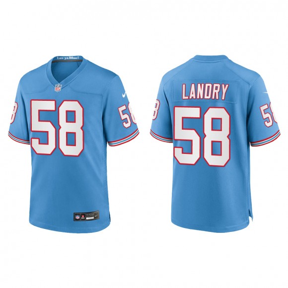 Harold Landry Youth Tennessee Titans Light Blue Oilers Throwback Alternate Game Jersey