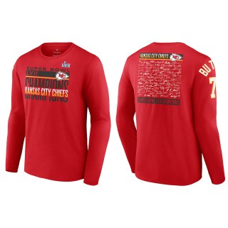 Harrison Butker Kansas City Chiefs Red Super Bowl LVII Champions Signature Roster Long Sleeve T-Shirt