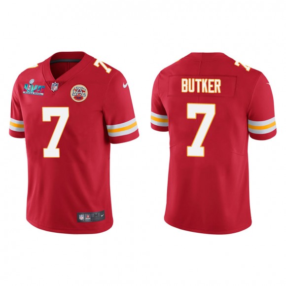 Harrison Butker Men's Kansas City Chiefs Super Bowl LVII Red Vapor Limited Jersey