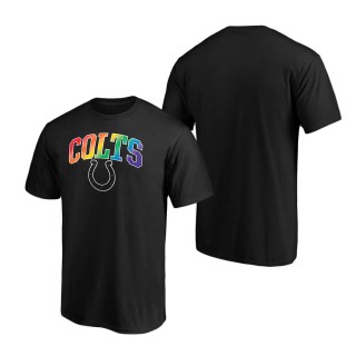 Men's Indianapolis Colts NFL Pro Line by Fanatics Branded Black Pride Logo T-Shirt