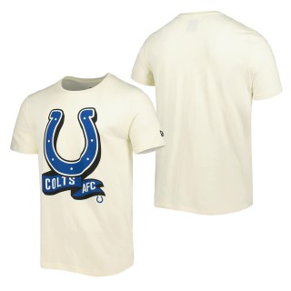 Men's Indianapolis Colts Cream Sideline Chrome T-Shirt