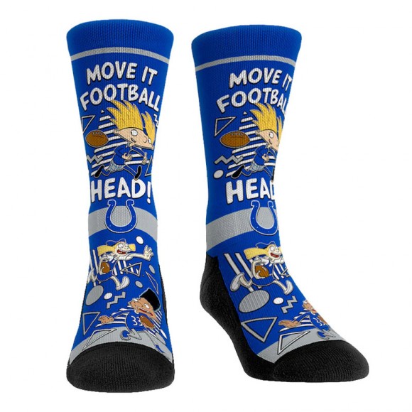 Indianapolis Colts NFL x Nickelodeon Hey Arnold Crew Socks