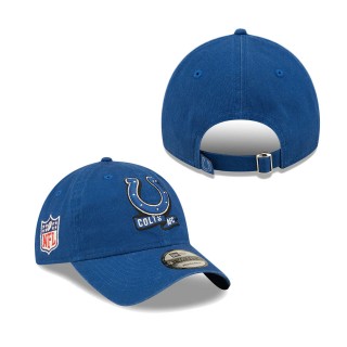 Men's Indianapolis Colts Royal OTC 2022 Sideline 9TWENTY Adjustable Hat