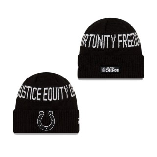 Indianapolis Colts Social Justice Cuff Knit Hat