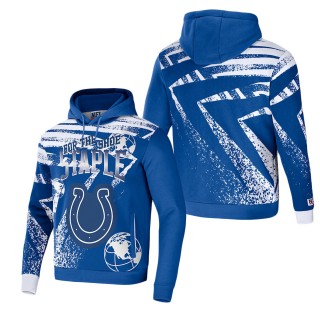 Men's Indianapolis Colts NFL x Staple Blue All Over Print Pullover Hoodie