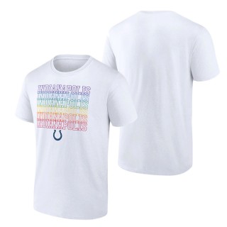 Men's Indianapolis Colts Fanatics Branded White City Pride T-Shirt