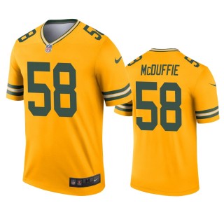 Green Bay Packers Isaiah McDuffie Gold Inverted Legend Jersey