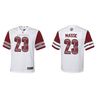 J.D. McKissic Youth Washington Commanders White Game Jersey