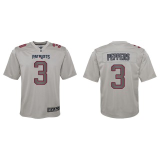 Jabrill Peppers Youth New England Patriots Gray Atmosphere Game Jersey