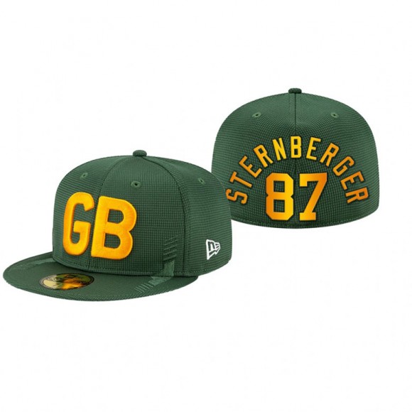 Green Bay Packers Jace Sternberger Green 2021 NFL Sideline Alt Logo Hat