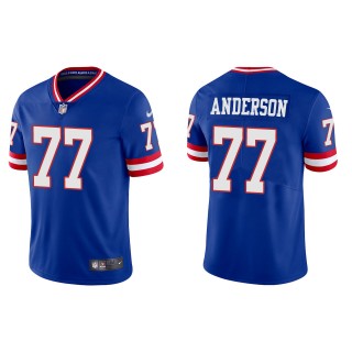 Men's New York Giants Jack Anderson Royal Classic Vapor Limited Jersey