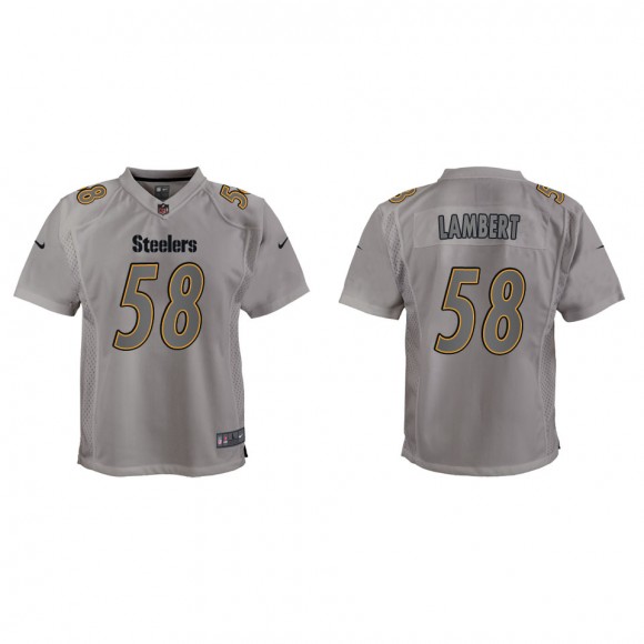 Jack Lambert Youth Pittsburgh Steelers Gray Atmosphere Game Jersey