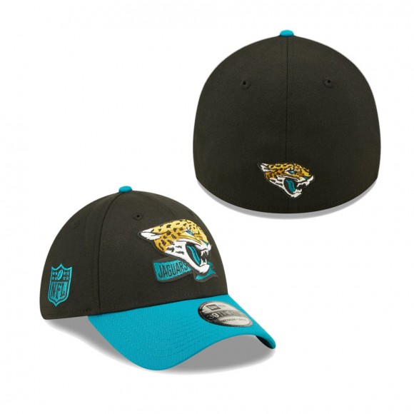 Men's Jacksonville Jaguars Black SEC 2022 Sideline 39THIRTY Flex Hat