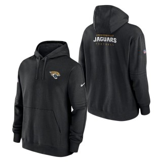 Jacksonville Jaguars Nike Black Sideline Club Fleece Pullover Hoodie