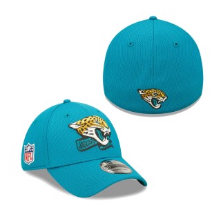 Men's Jacksonville Jaguars Teal 2022 Sideline 39THIRTY Coaches Flex Hat