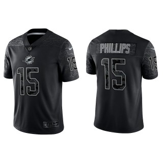 Jaelan Phillips Miami Dolphins Black Reflective Limited Jersey