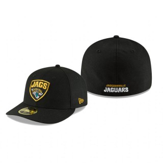 Jacksonville Jaguars Black Omaha Shield Low Profile 59FIFTY Hat